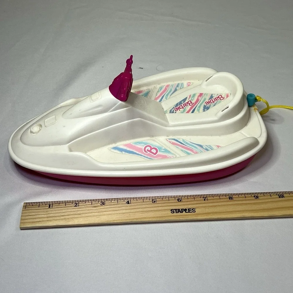 VTG‎ 1997 Mattel Barbie Wave Runner Jet Ski Vehicle Water Toy Pink & White